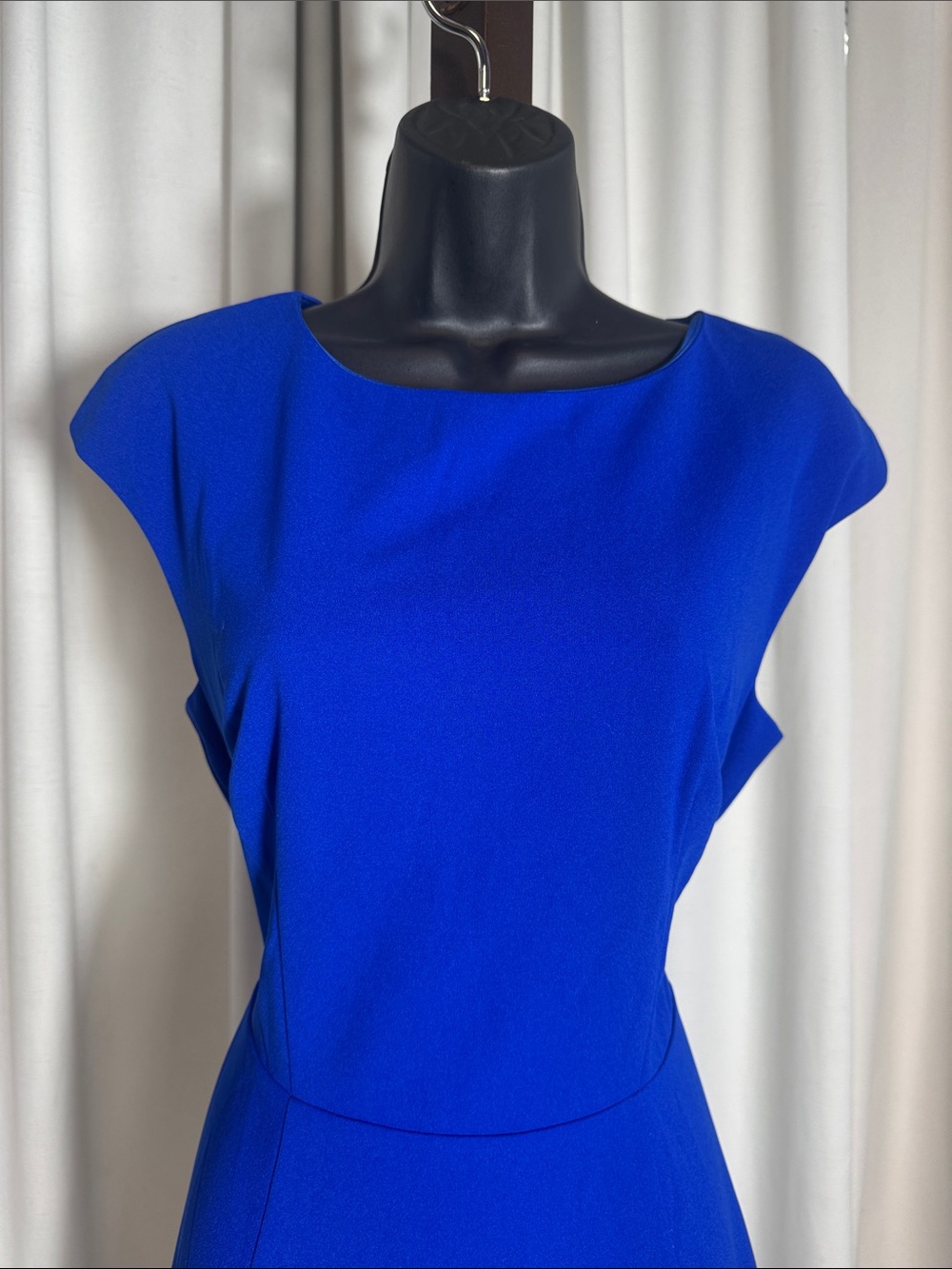 DRESSTELLS Royal Blue Midi Dress L - Picture 4 of 10